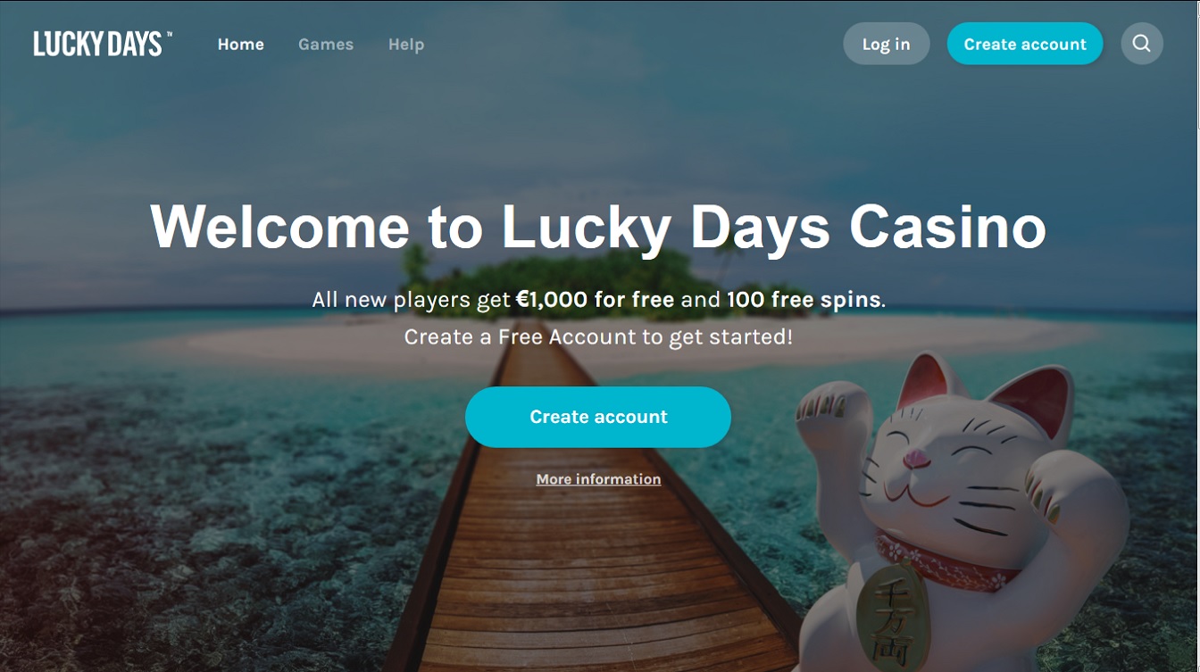 Screenshot Lucky Days Casino Bonussen